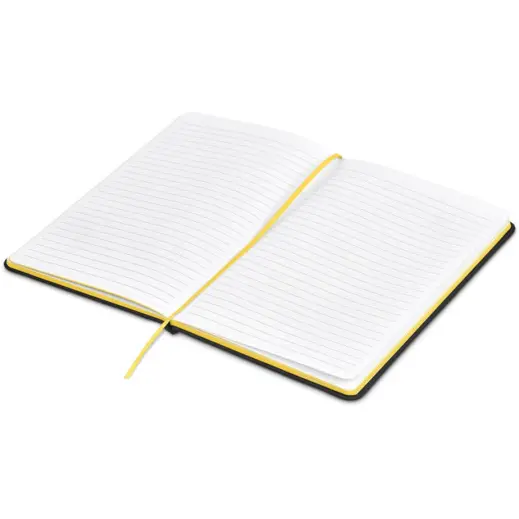 Altitude Sigma A5 Hard Cover Notebook Yellow Open